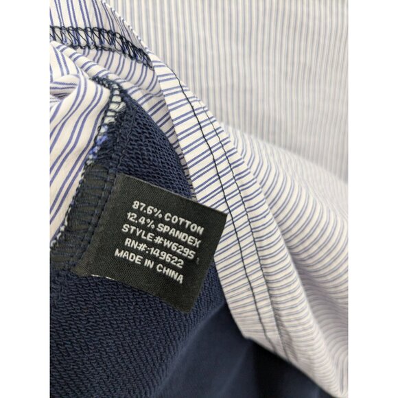 Walter Baker Lace Up Corset Sweatshirt Women Size M Stripe Casual Nautical Cozy - Picture 8 of 9